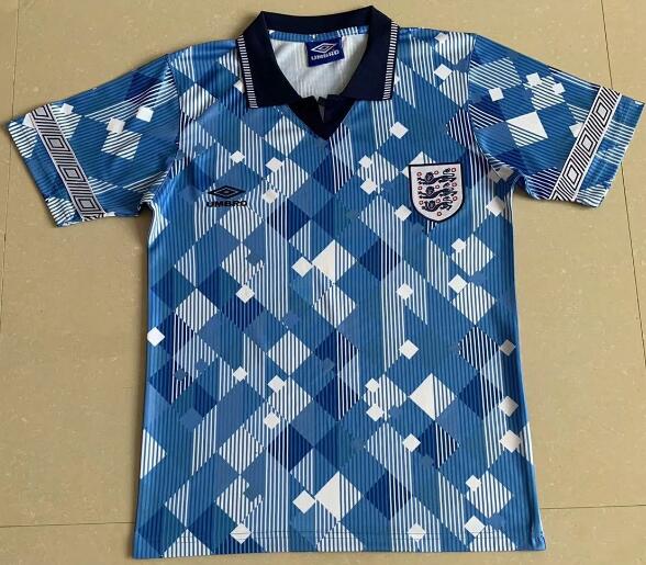 1990 England Retro Away Kit Soccer Jersey